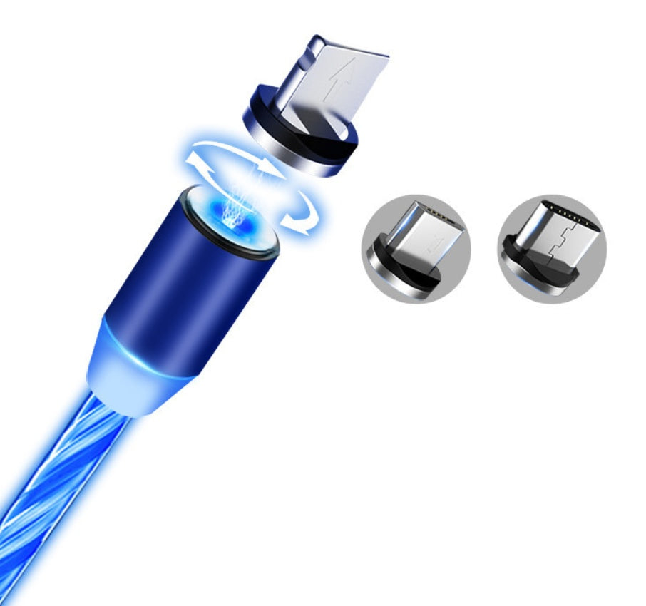 Cable de carga rápida con luz LED - Apple - Voltix