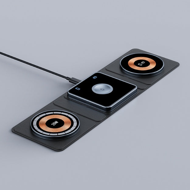 Cargador inalámbrico plegable 3 en 1 Voltix